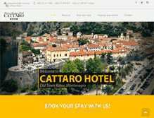 Tablet Screenshot of cattarohotel.com